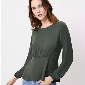 LOFT Peplum Blouse